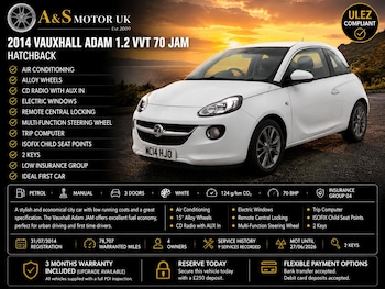 Used Vauxhall ADAM 2014 for sale - 78894216: Photo