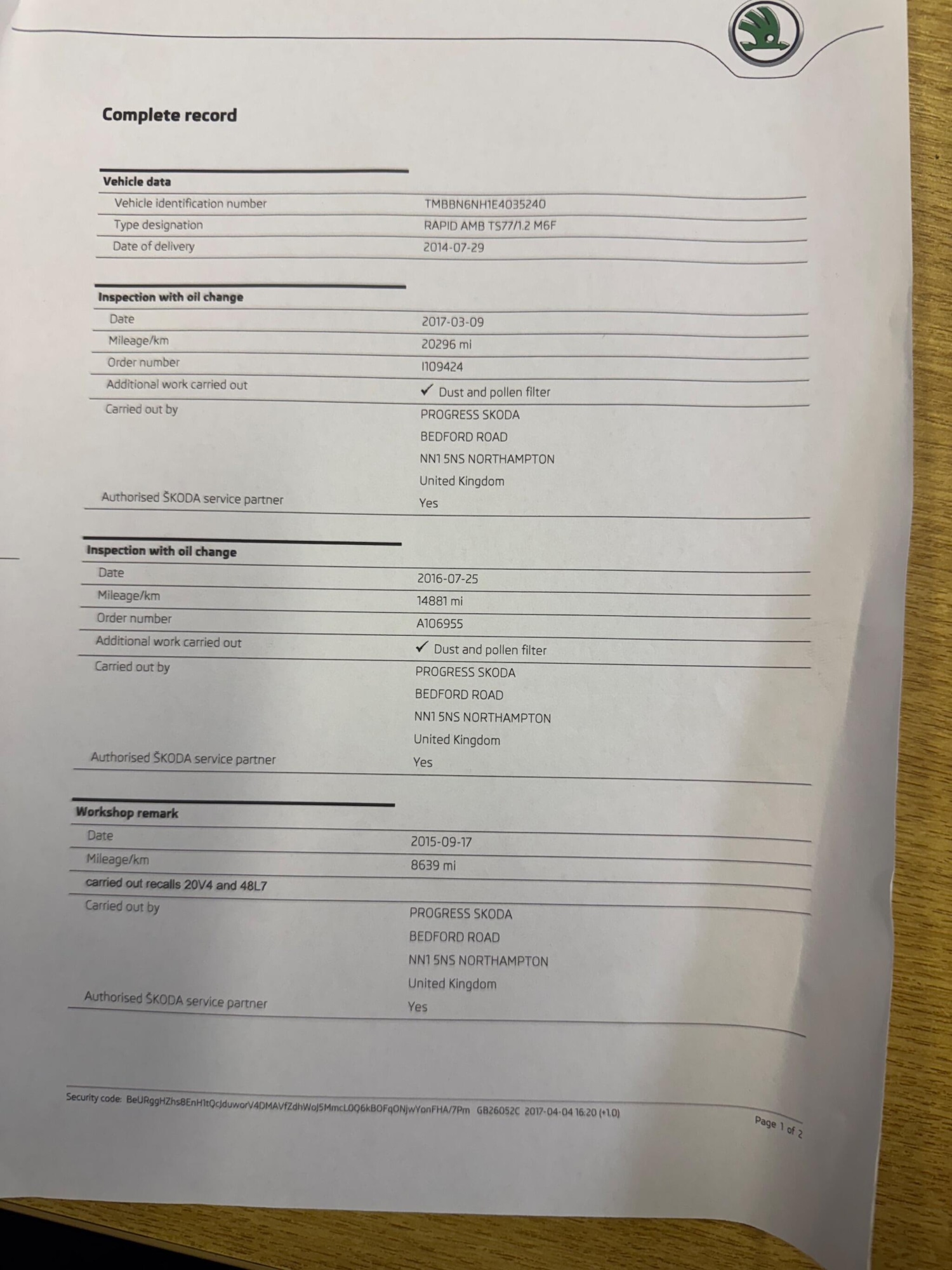 Used Skoda Rapid 2014 for sale - 77783188: Photo 28