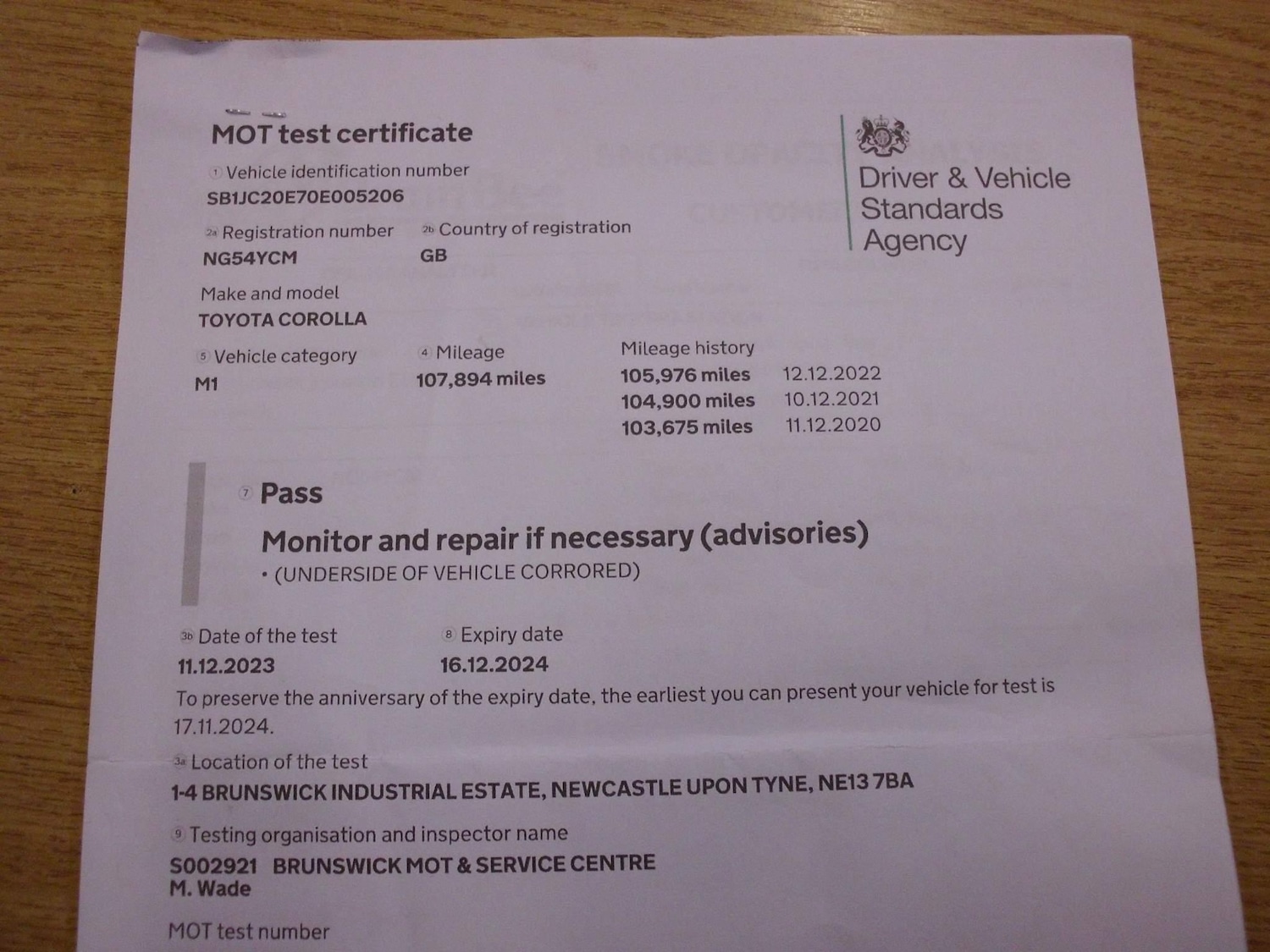 Vehicle 30
