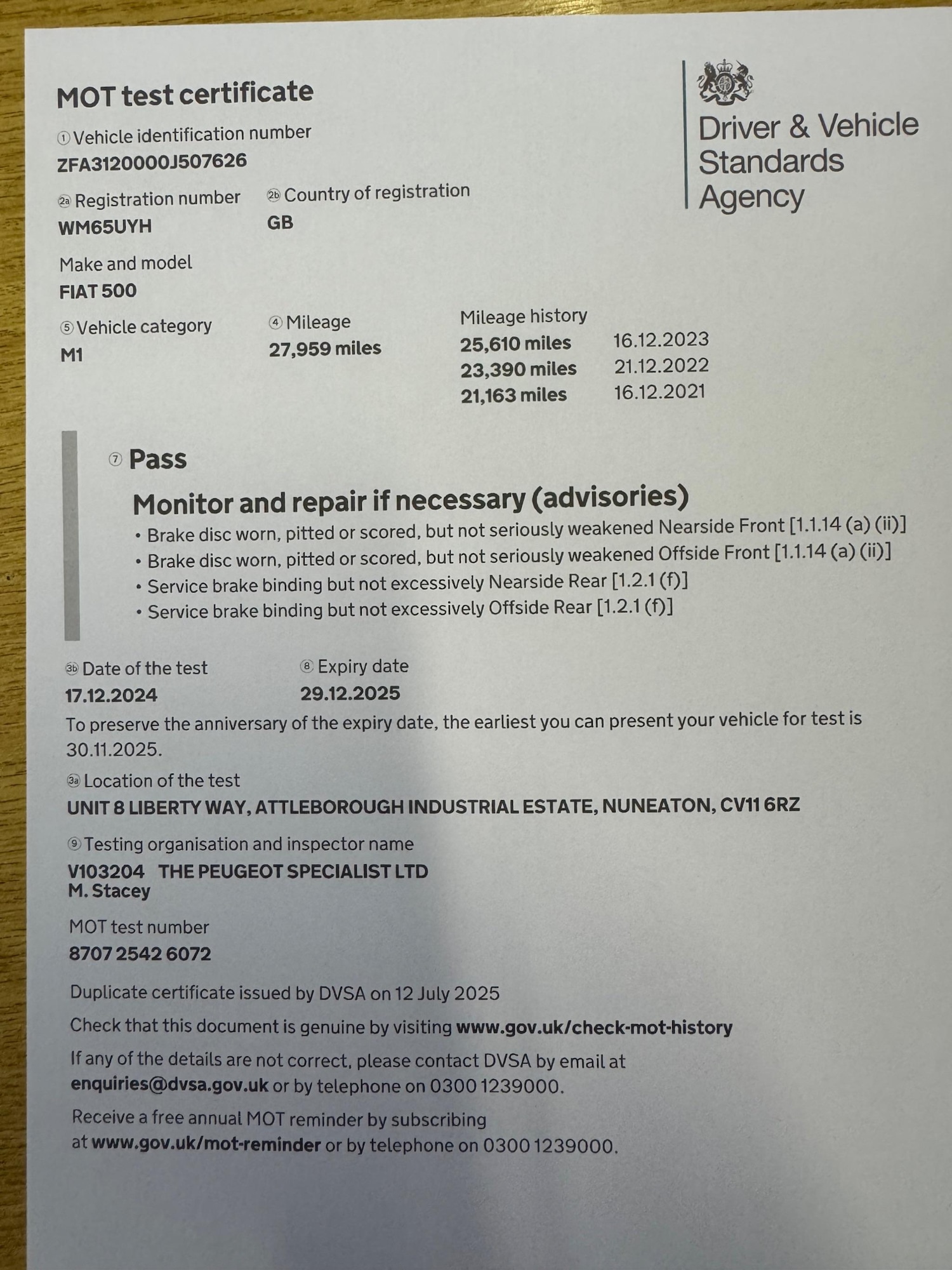 Used Fiat 500 2015 for sale - 77156652: Photo 27