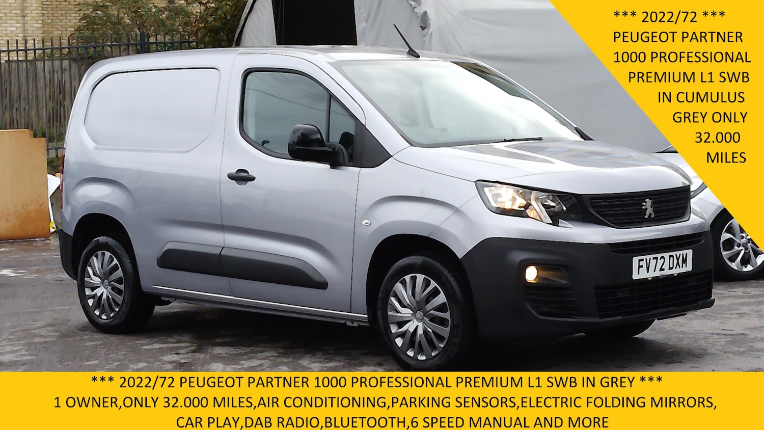 Used Peugeot Partner 2022 for sale - 76495007: Photo 1