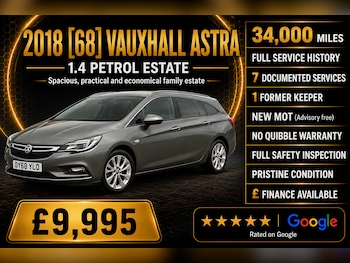 Used Vauxhall Astra 2018 for sale - 79360342: Photo