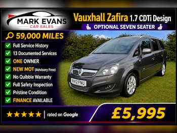 Used Vauxhall Zafira 2012 for sale - 78795072: Photo