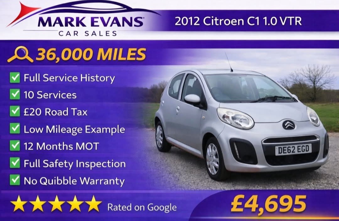 Used Citroen C1 2012 for sale - 77627338: Photo 1