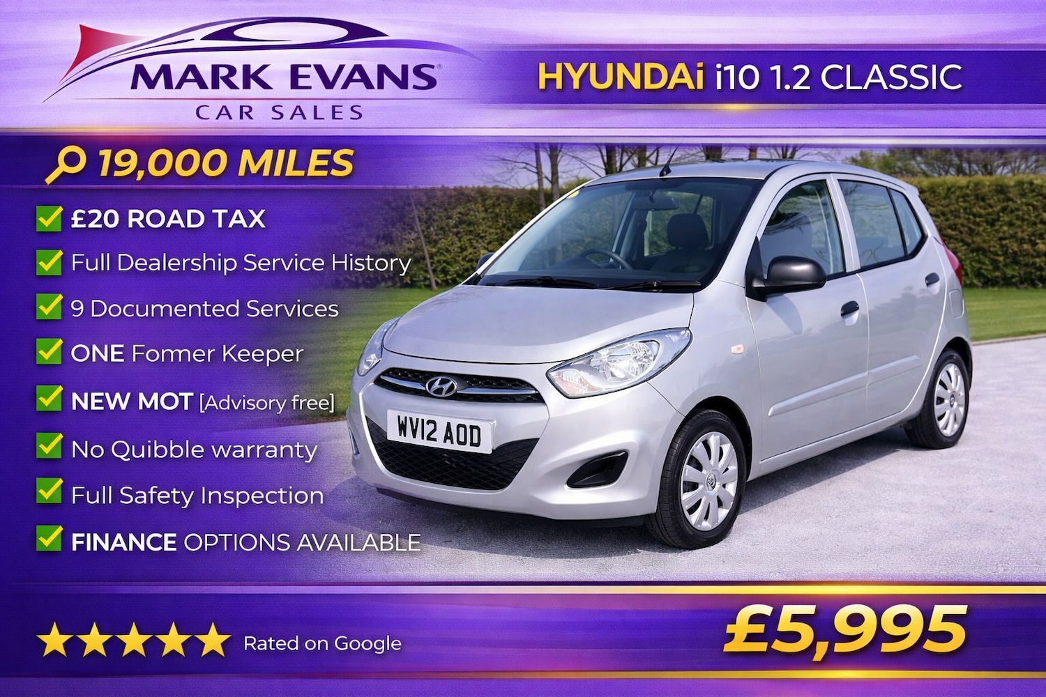 Used Hyundai i10 2012 for sale - 78169446: Photo 1