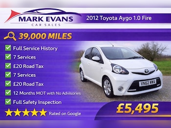 2012 (62) - 1.0 VVT-i Fire 5dr [AC]