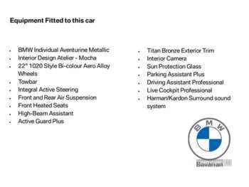 2022 - 385kW xDrive50 M Sport 111.5kWh 5dr Auto