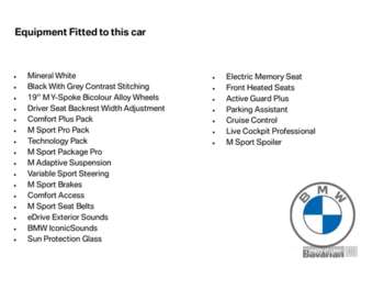 2022 - 250kW eDrive40 M Sport 83.9kWh 5dr Auto