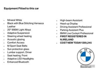 2025 - 210kW M Sport Pro 80kWh 5dr Auto