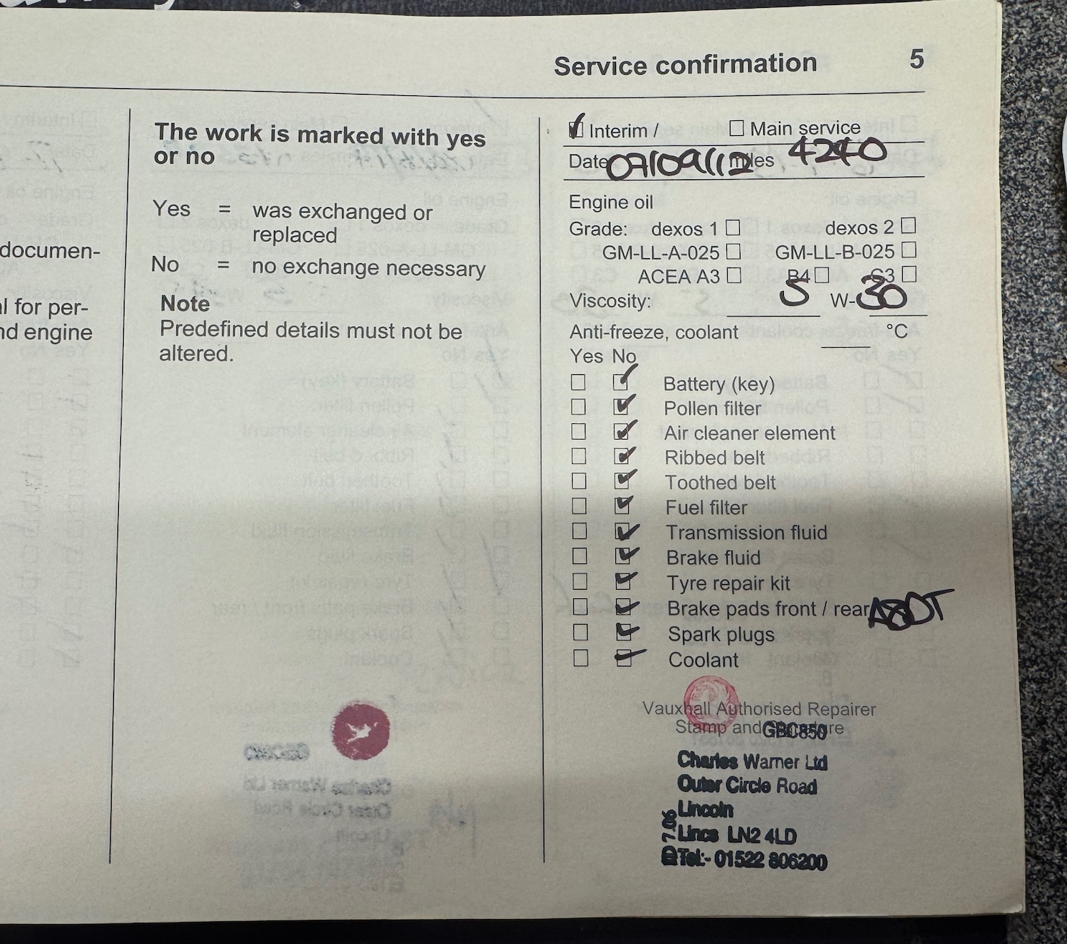 Used Vauxhall Astra 2011 for sale - 77678753: Photo 6