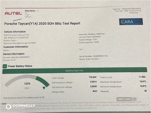 Used Porsche Taycan 2020 for sale - 75659144: Photo 38