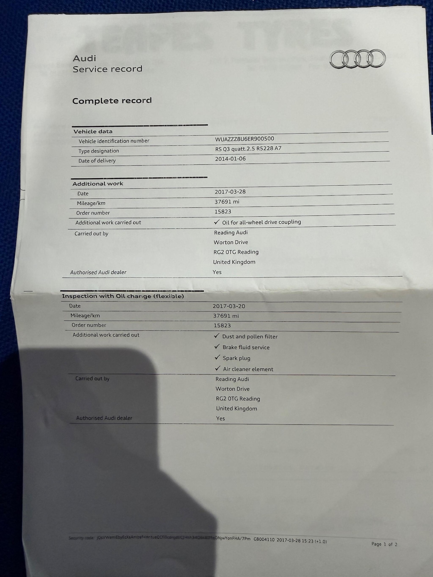 Used Audi RS Q3 2014 for sale - 76913824: Photo 51