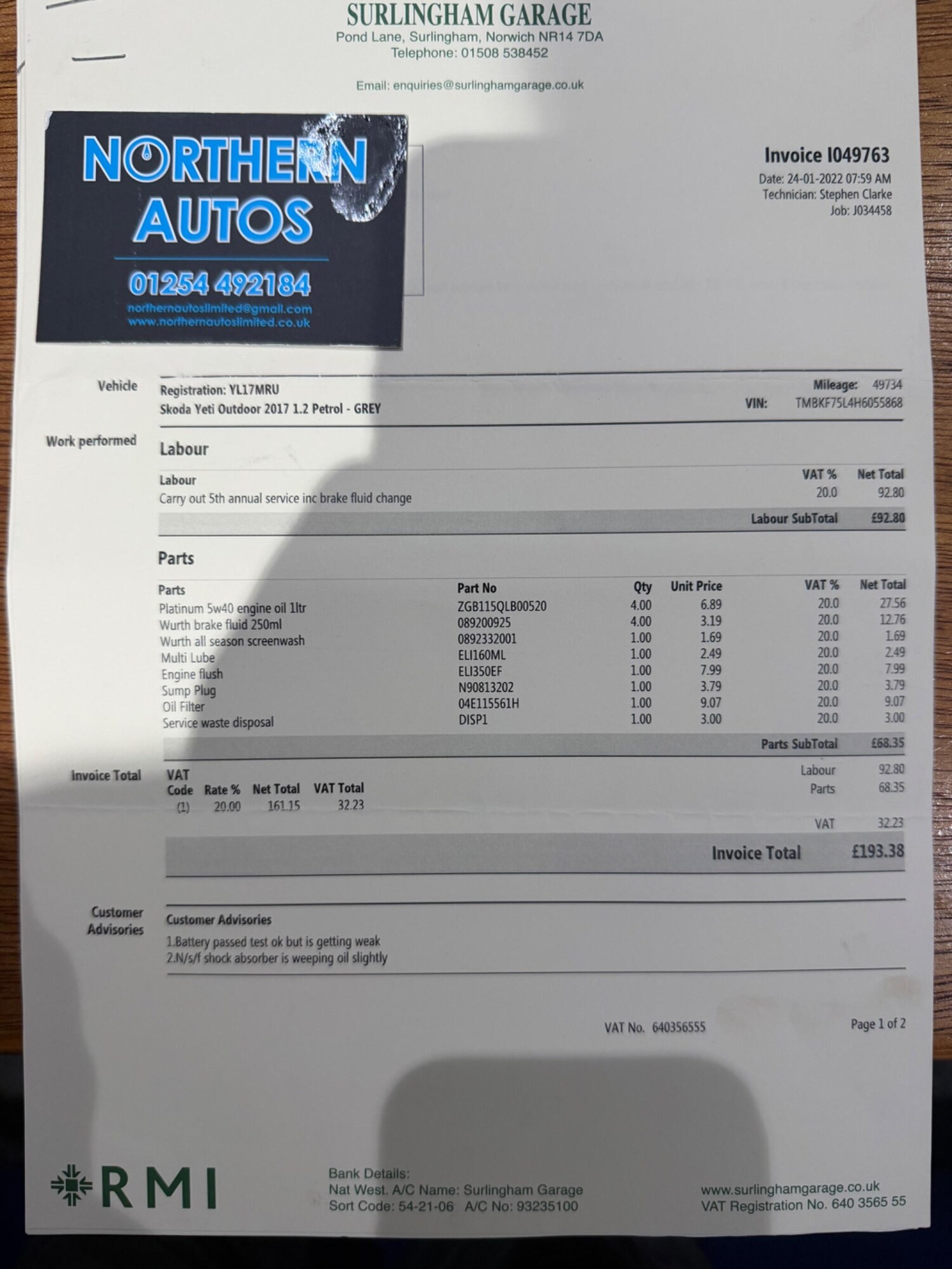 Used Skoda Yeti 2017 for sale - 77658196: Photo 45