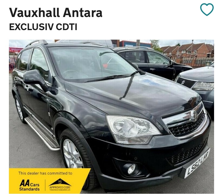 Used Vauxhall Antara 2012 for sale - 75059279: Photo 1