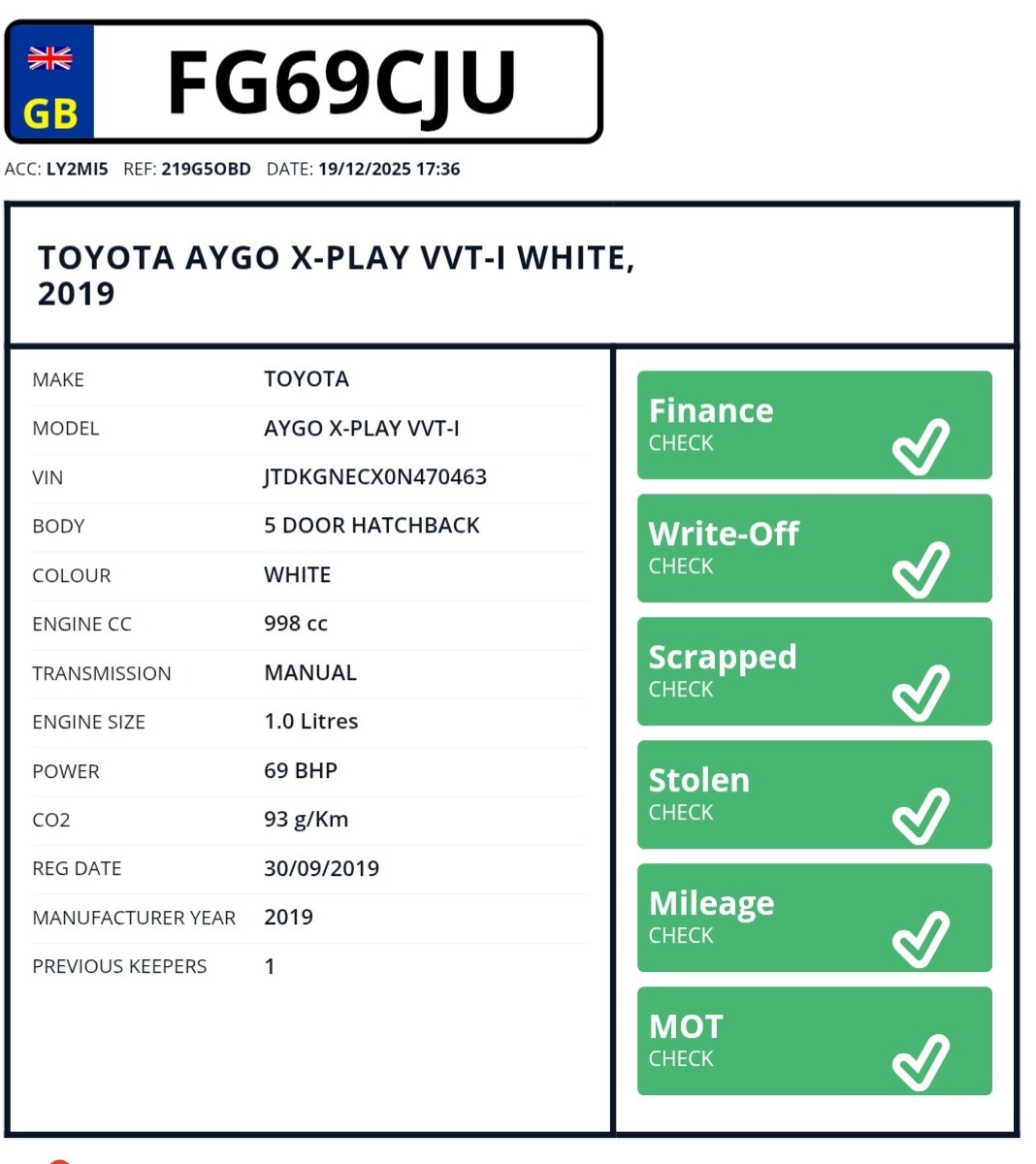 Used Toyota AYGO 2019 for sale - 77453576: Photo 4