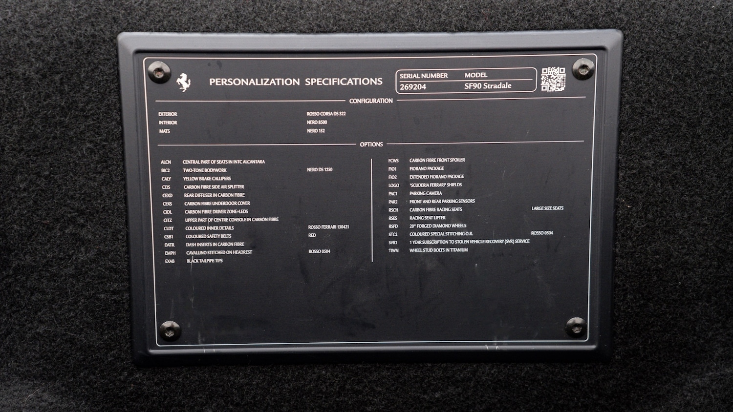 Used Ferrari SF90 Assetto Fiorano 2021 for sale - 77333089: Photo 2