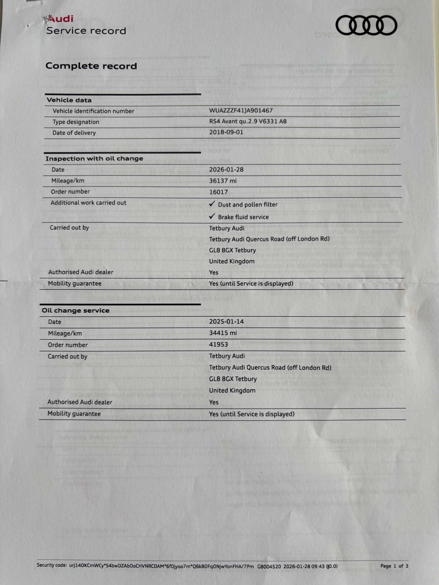 Used Audi RS4 2018 for sale - 78213088: Photo 35