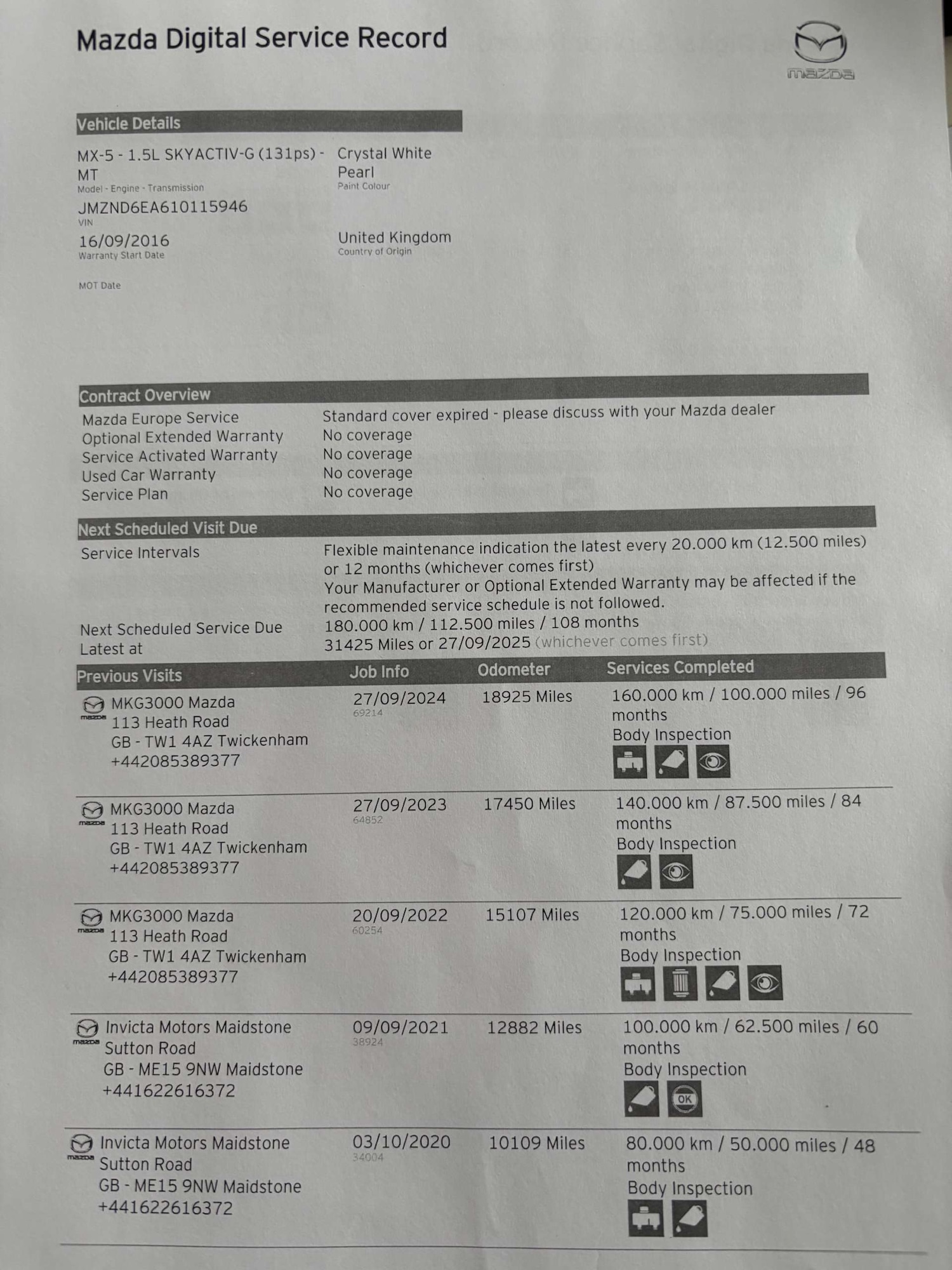 Used Mazda MX-5 2016 for sale - 76720456: Photo 32