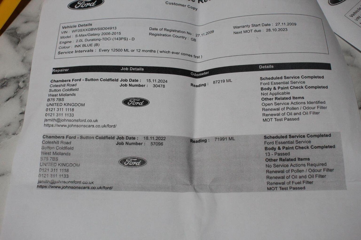 Used Ford S-Max 2009 for sale - 76418373: Photo 52