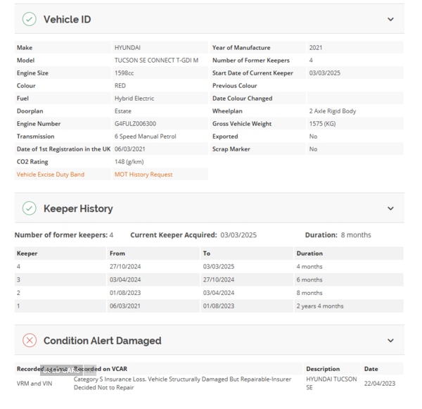 Used Hyundai TUCSON 2021 for sale - 78158063: Photo 5