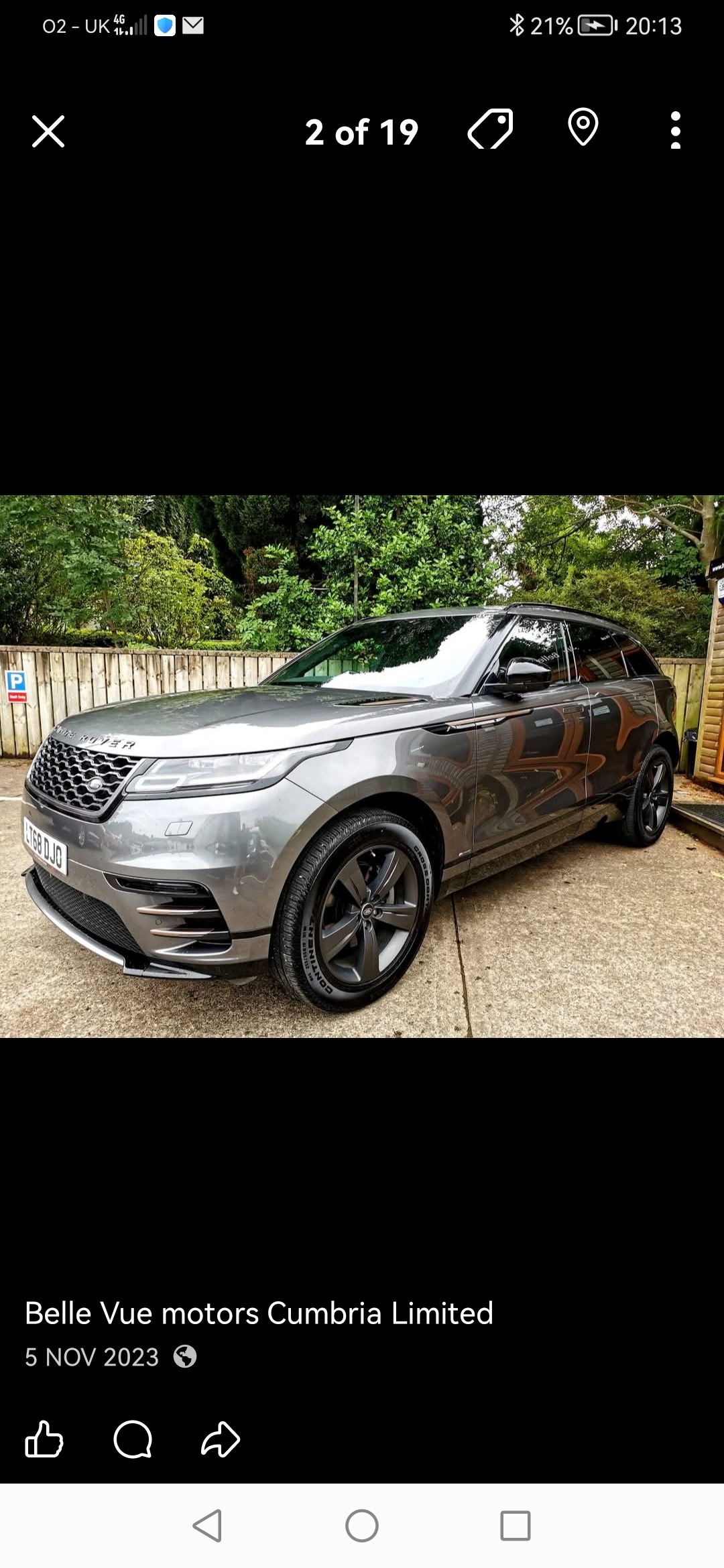 Used Land Rover Range Rover Velar 2018 for sale - 78163572: Photo 2