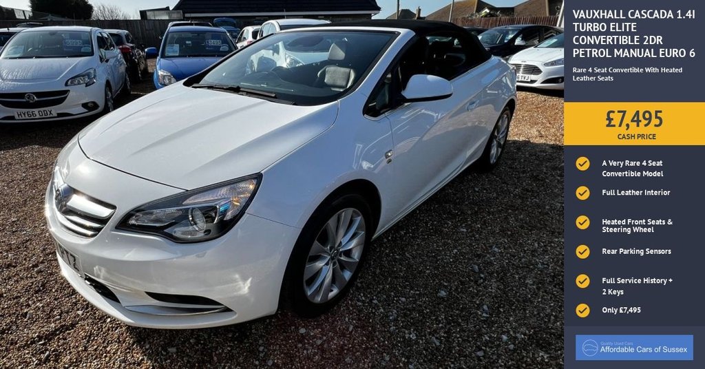 Used Vauxhall Cascada 2017 for sale - 77667172: Photo 8