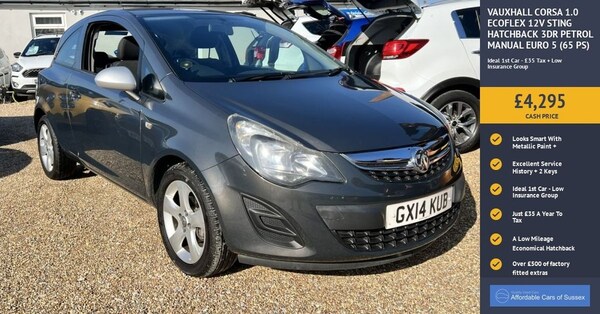 Used Vauxhall Corsa 2014 for sale - 76223422: Photo 8