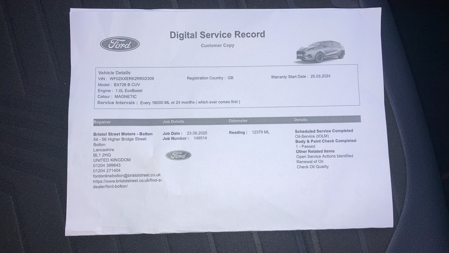 Used Ford Puma 2024 for sale - 76430717: Photo 5