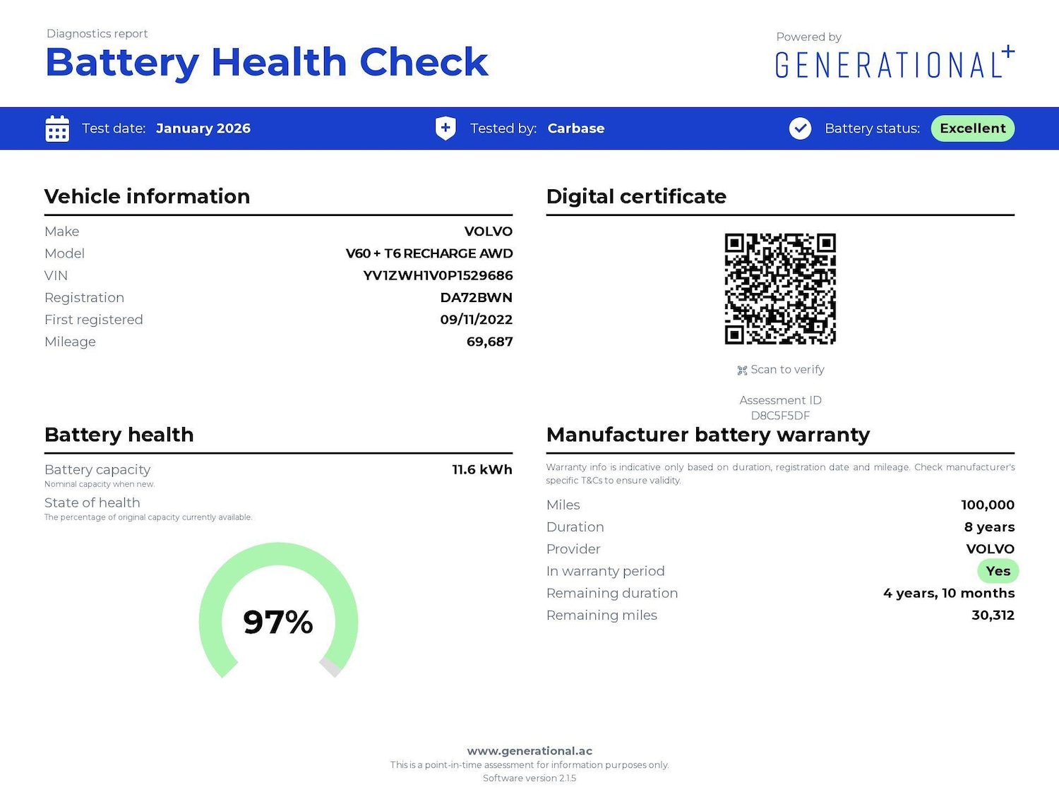 Used Volvo V60 2022 for sale - 77407597: Photo 4