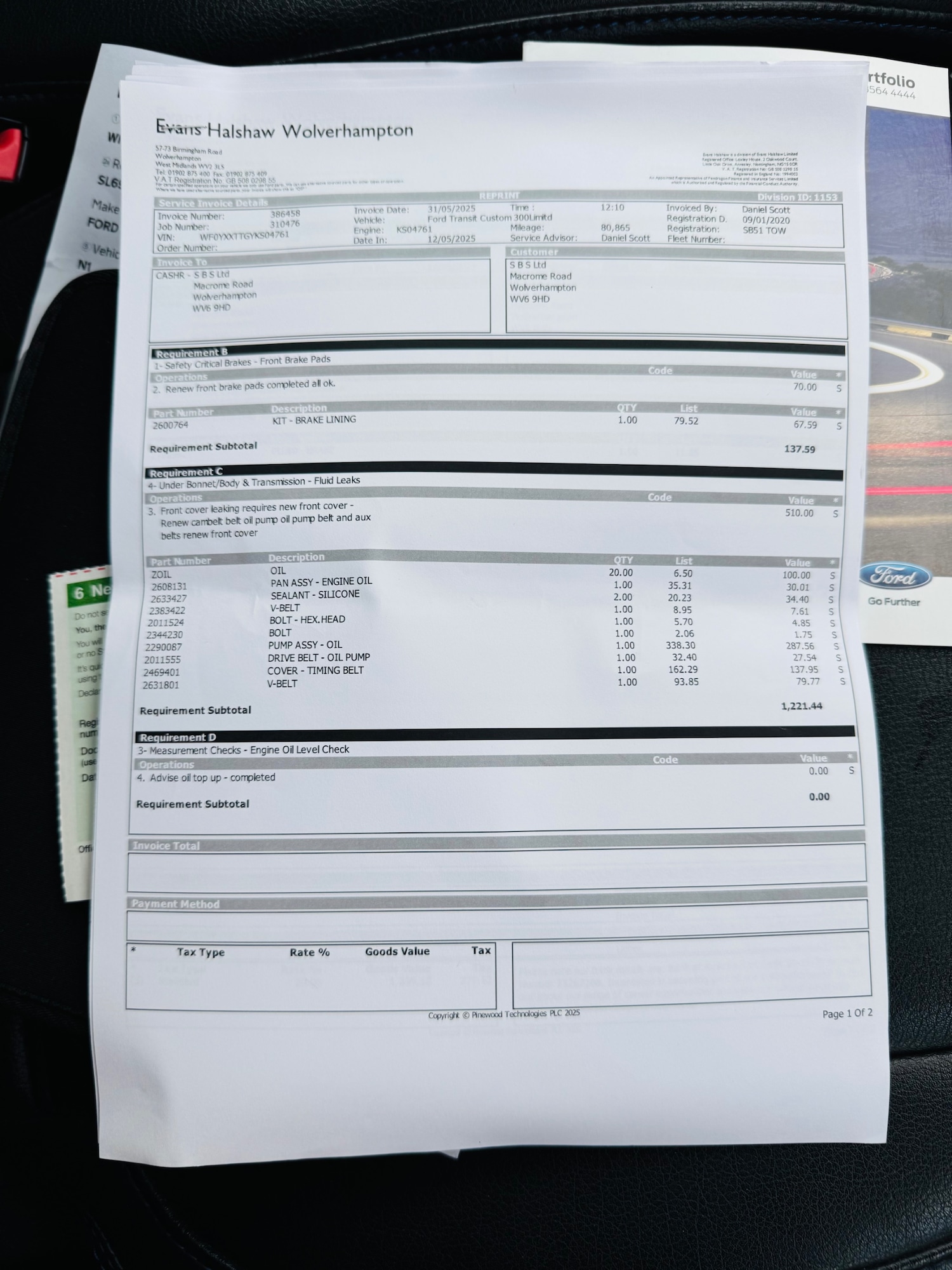 Used Ford Transit Custom 2020 for sale - 76920055: Photo 25