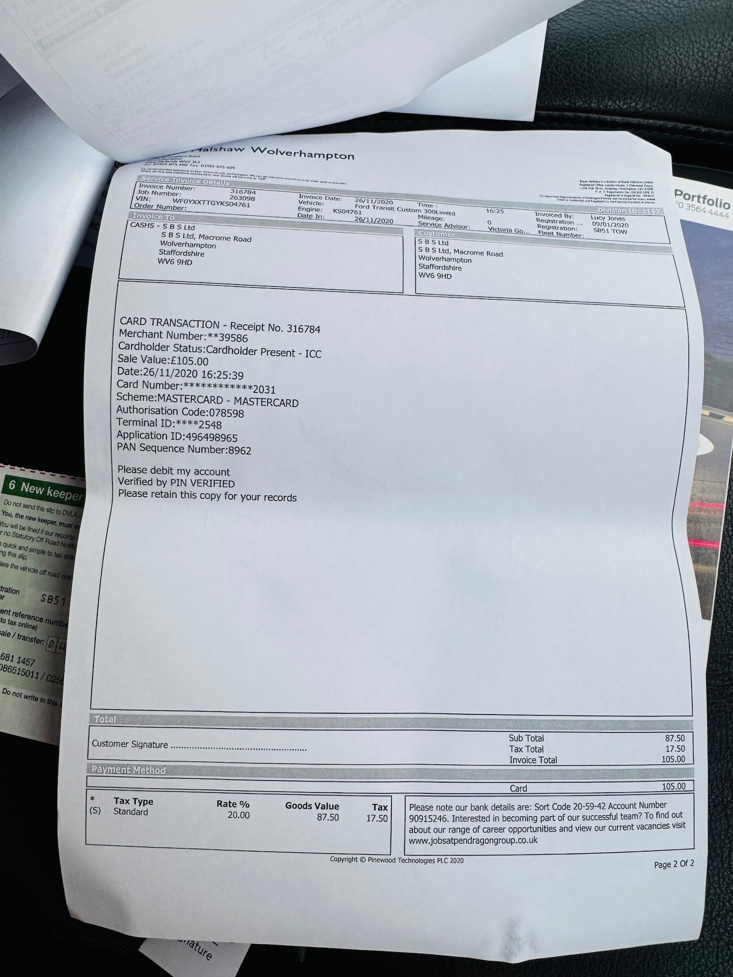 Used Ford Transit Custom 2020 for sale - 76920055: Photo 32