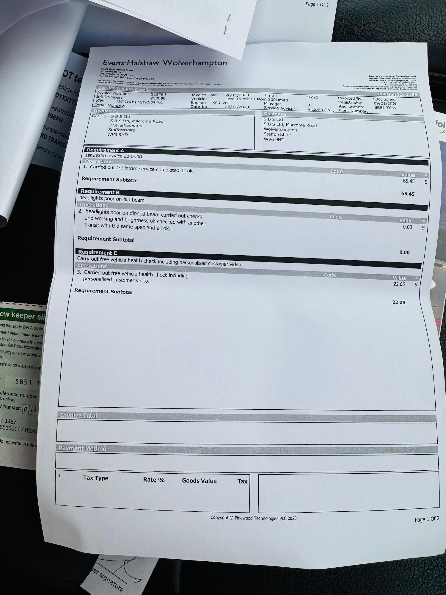 Used Ford Transit Custom 2020 for sale - 76920055: Photo 33