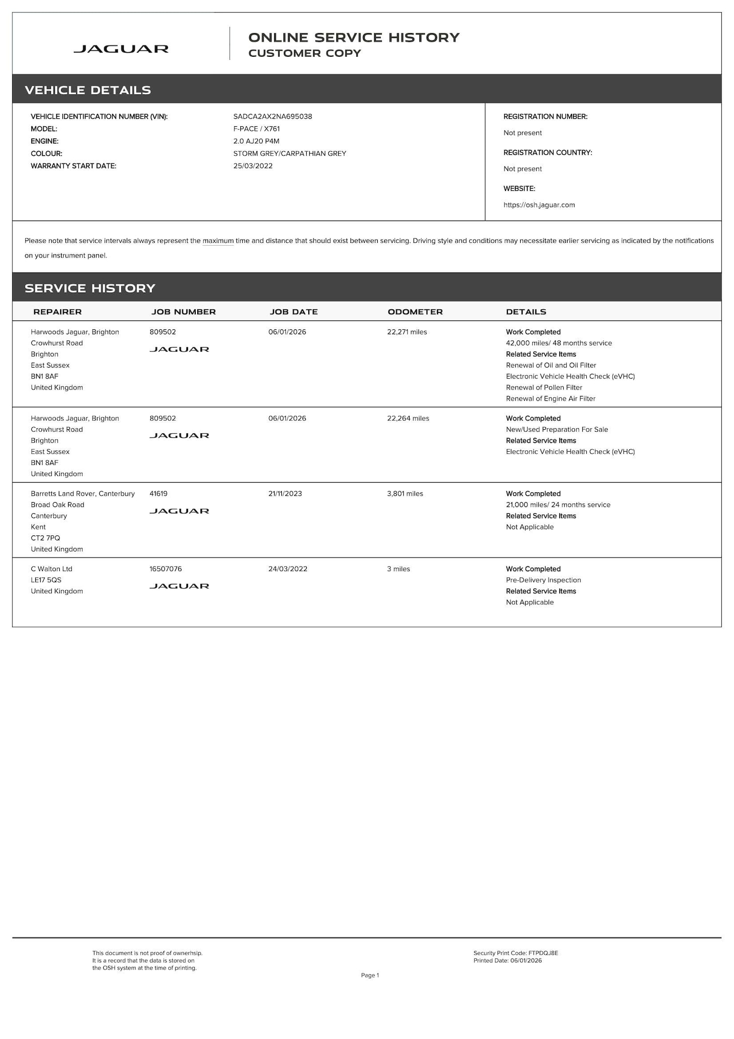 Used Jaguar F-Pace for sale - 77191223: Photo 4
