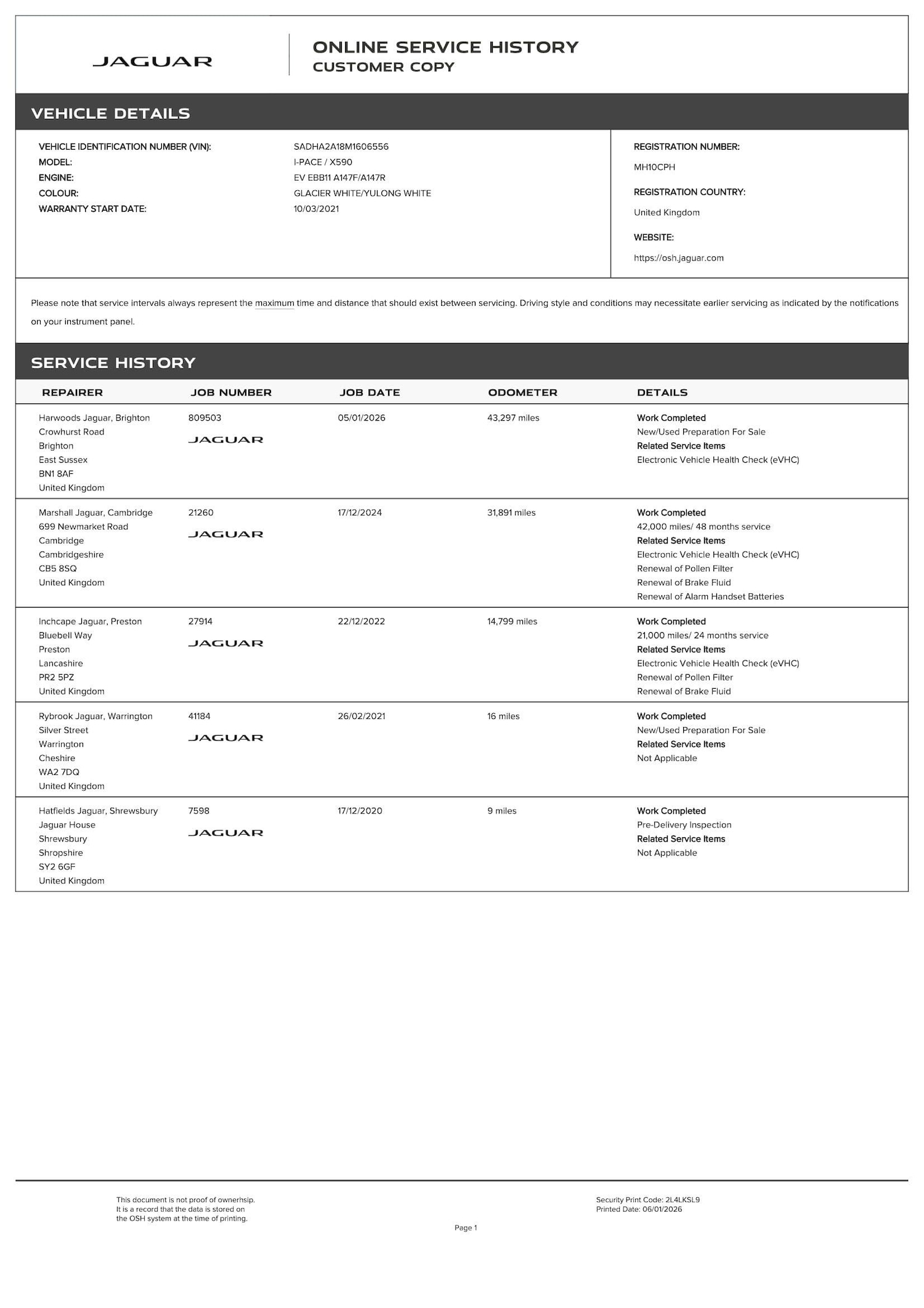 Used Jaguar I-Pace 2021 for sale - 77120716: Photo 4
