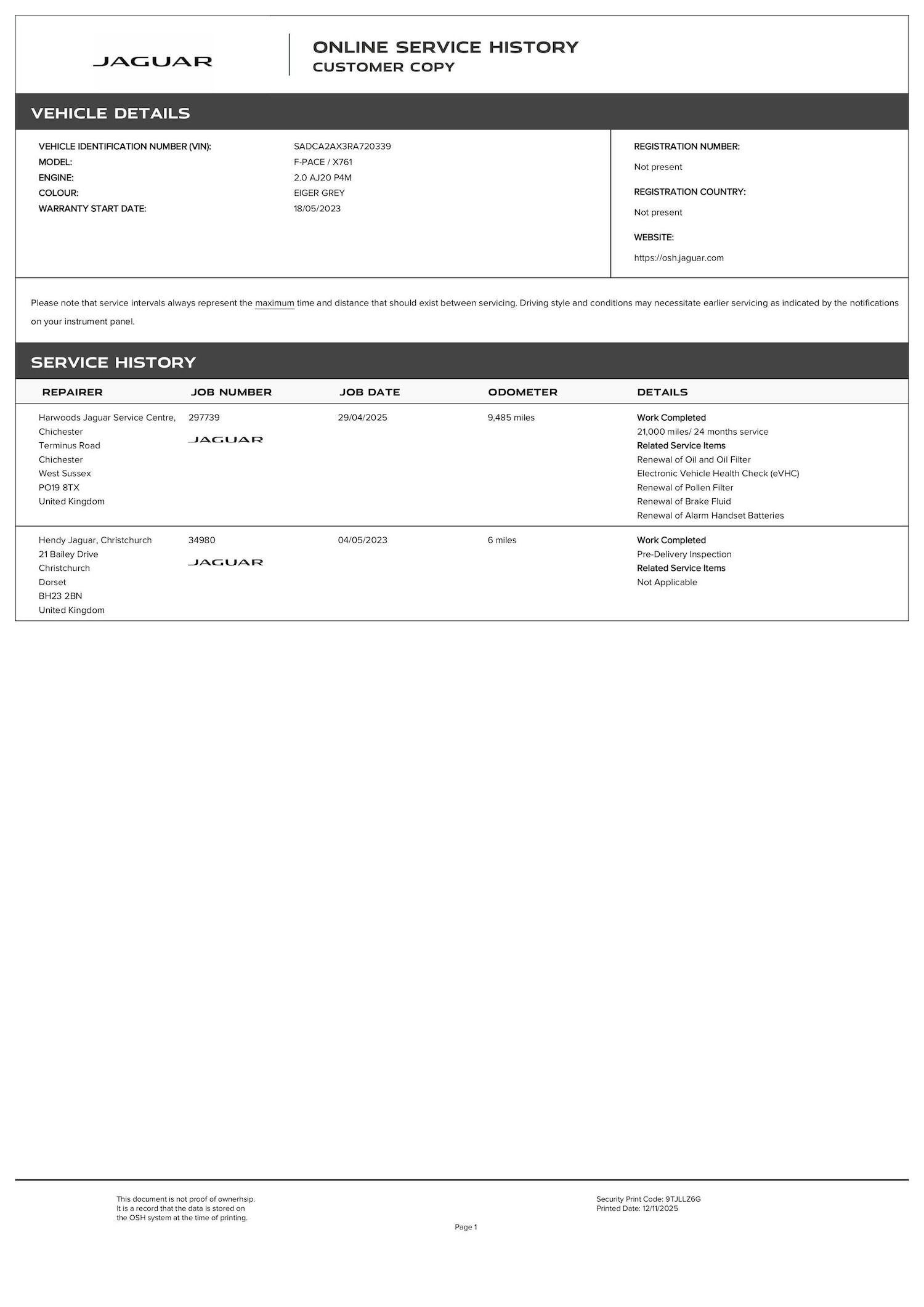 Used Jaguar F-Pace 2023 for sale - 76561321: Photo 4