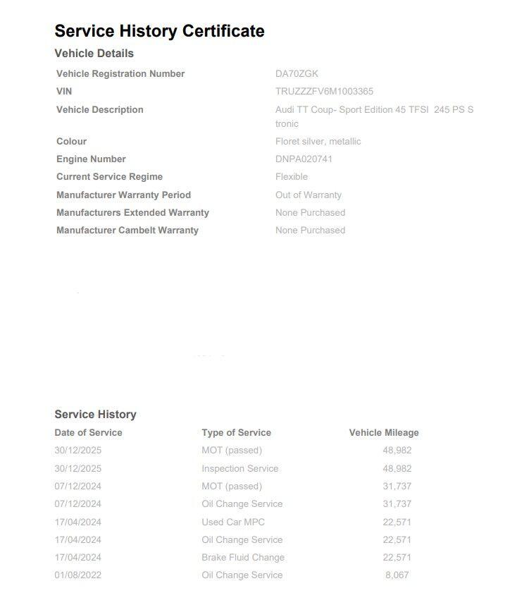 Used Audi TT 2021 for sale - 77291652: Photo 9