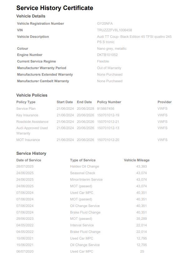 Used Audi TT 2020 for sale - 76137976: Photo 44