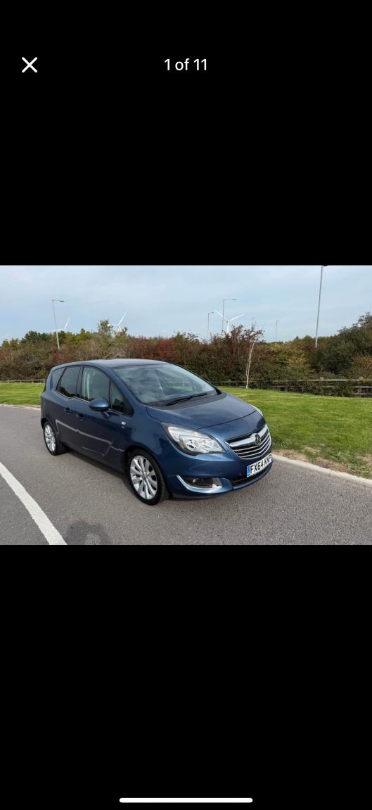 Used Vauxhall Meriva 2014 for sale - 76941779: Photo 1