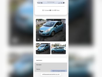 Used Vauxhall Meriva 2012 for sale - 78608278: Photo