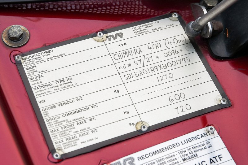 Used TVR Chimaera 1999 for sale - 76626990: Photo 39