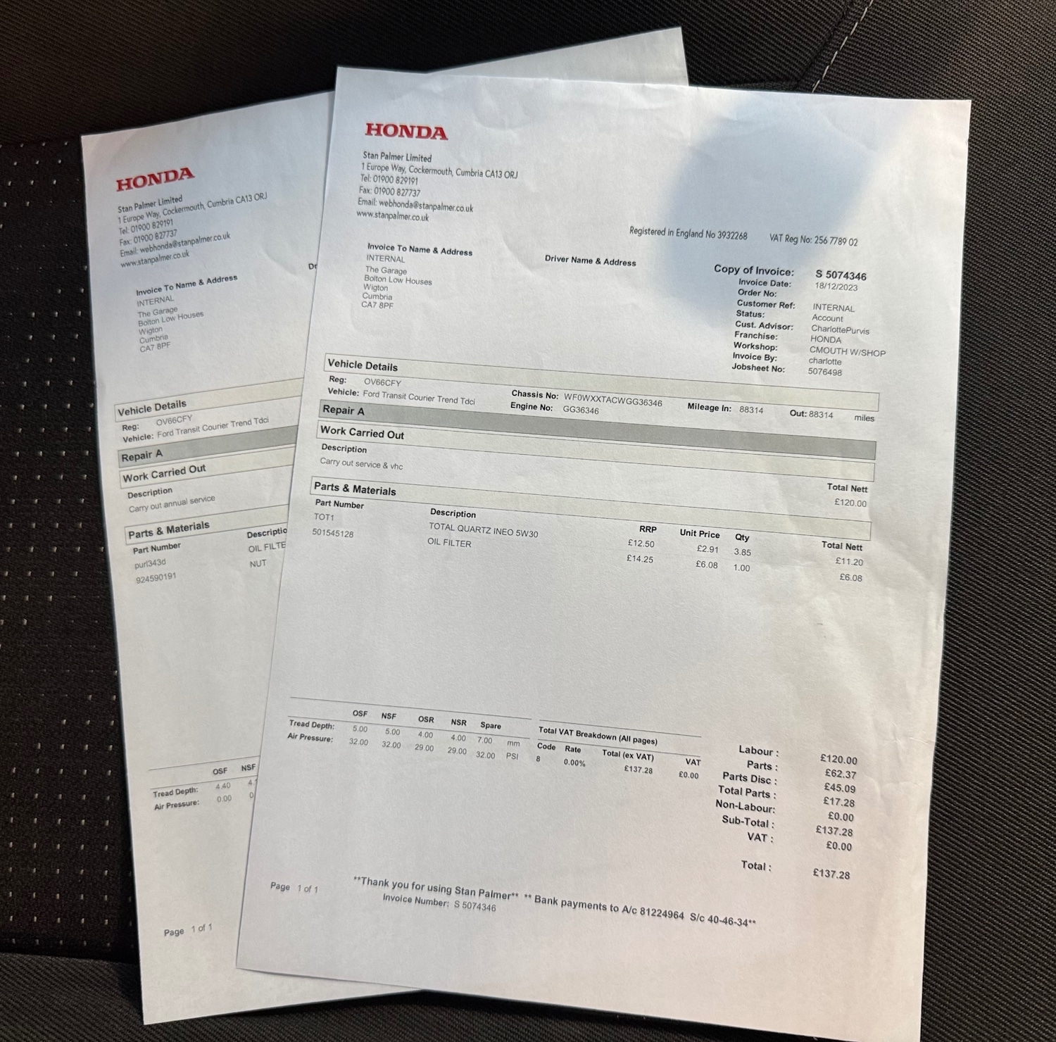 Used Ford Transit Courier 2016 for sale - 76740795: Photo 19