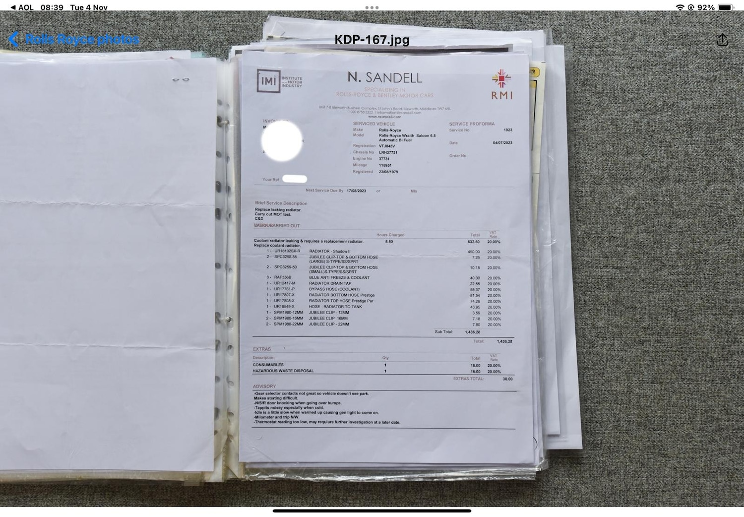 Used Rolls-Royce Silver Shadow 1979 for sale - 76480763: Photo 9