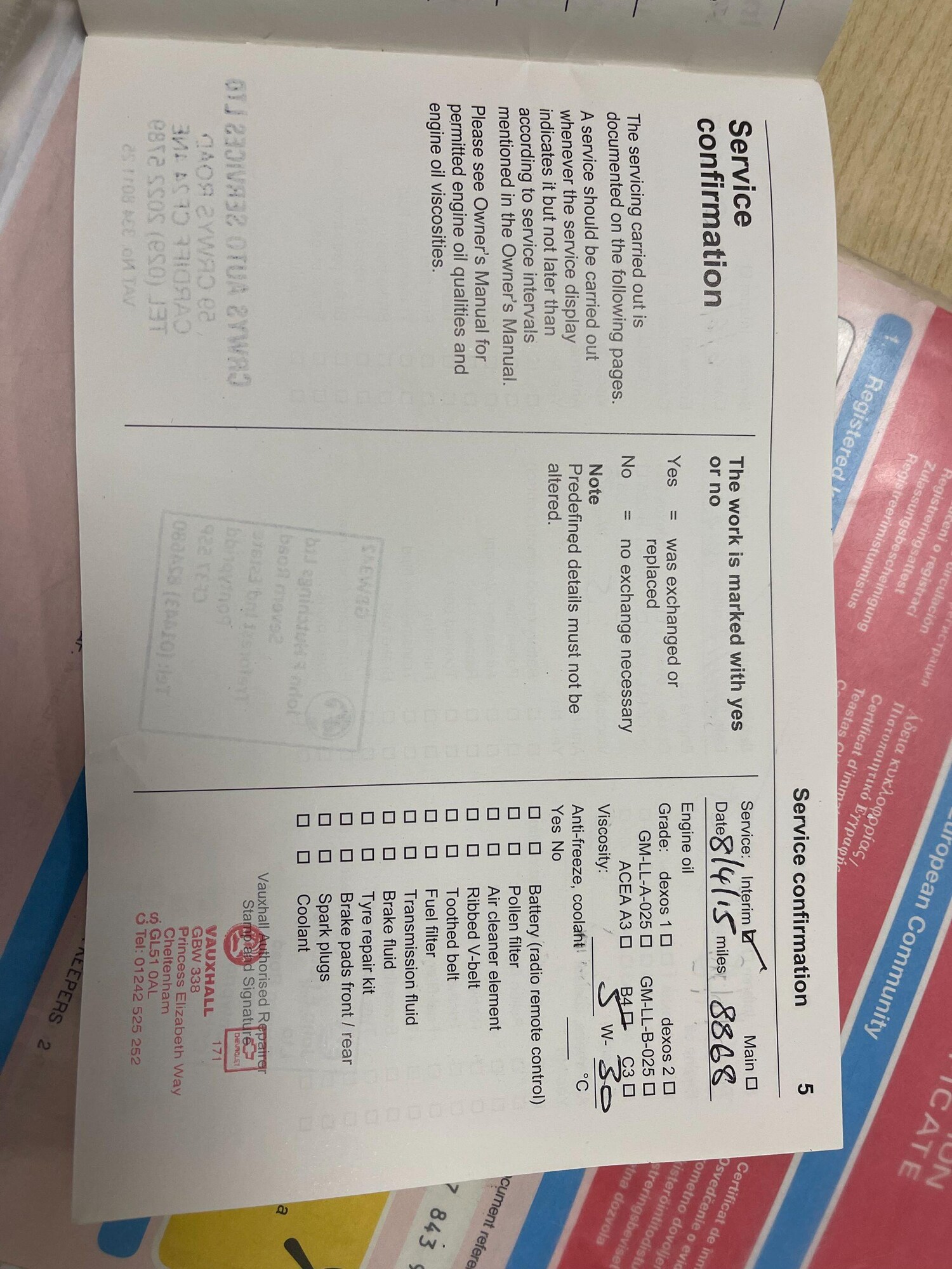 Used Vauxhall Zafira Tourer for sale - 77490065: Photo 21