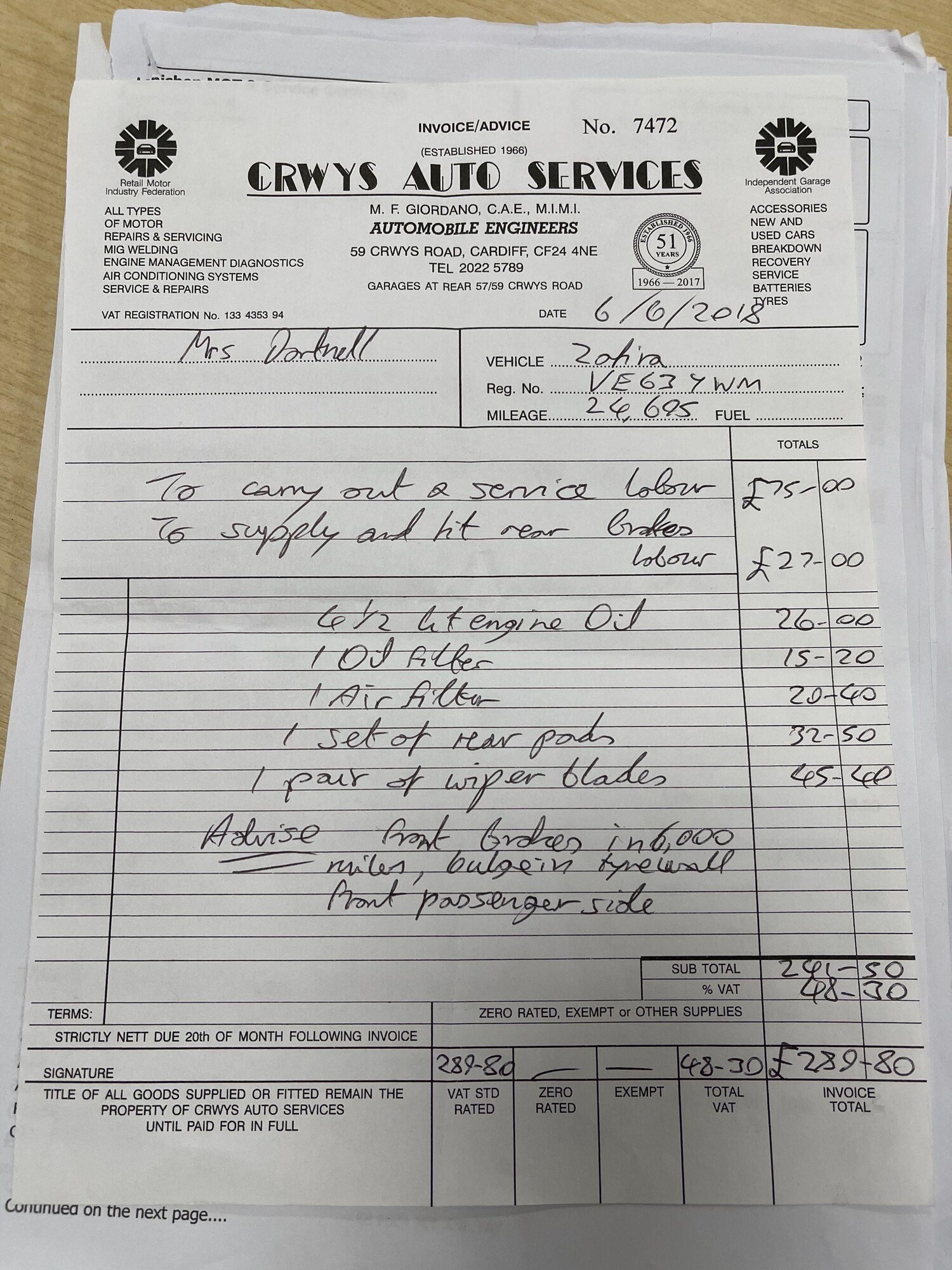 Used Vauxhall Zafira Tourer for sale - 77490065: Photo 27