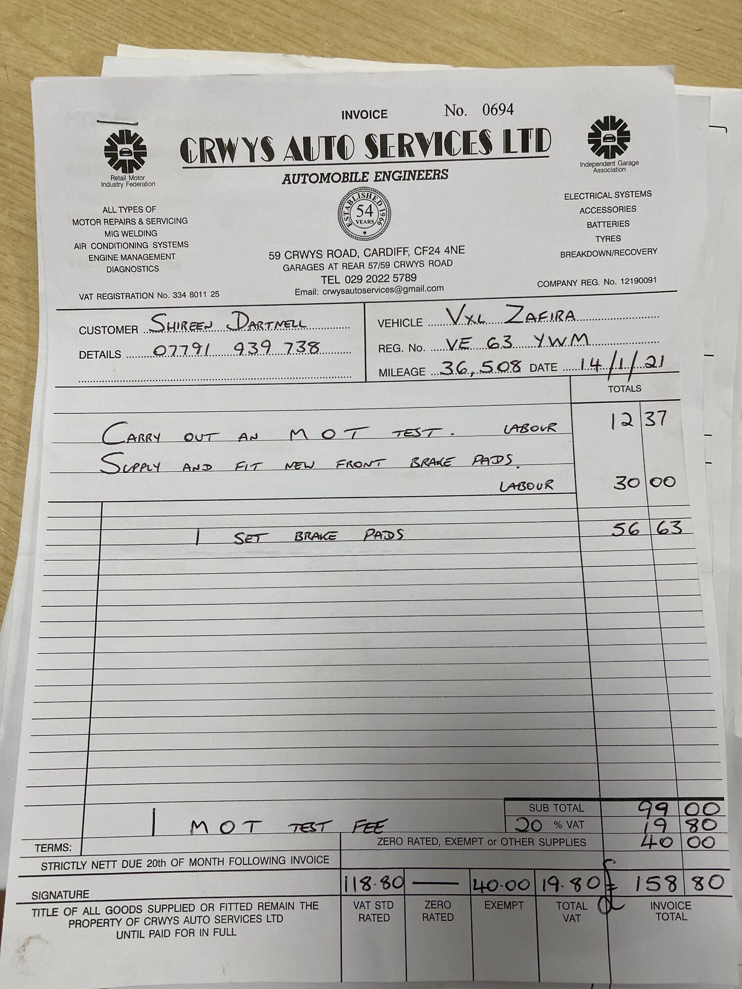 Used Vauxhall Zafira Tourer for sale - 77490065: Photo 30