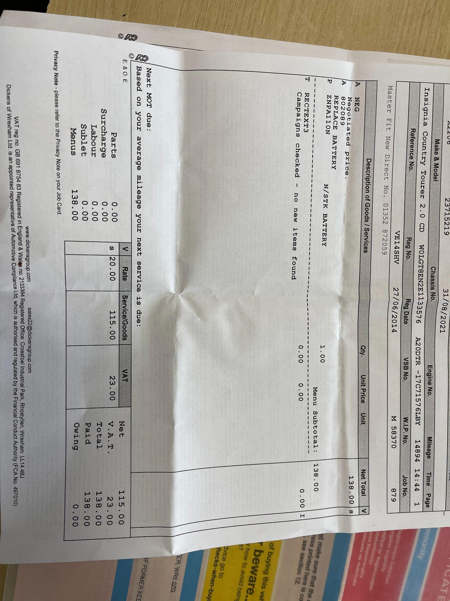 Used Vauxhall Insignia 2014 for sale - 77809198: Photo 16