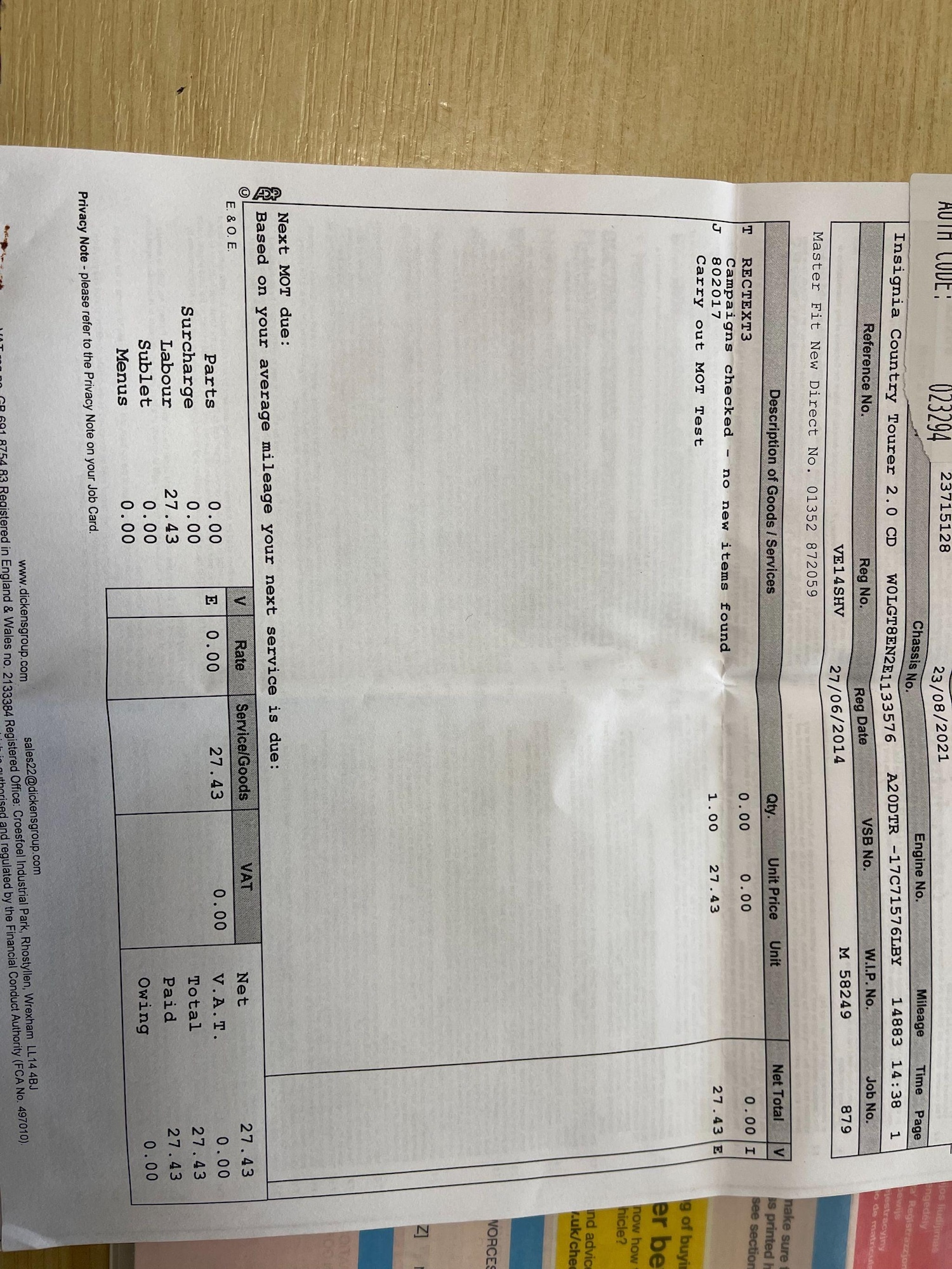 Used Vauxhall Insignia for sale - 77490009: Photo 19