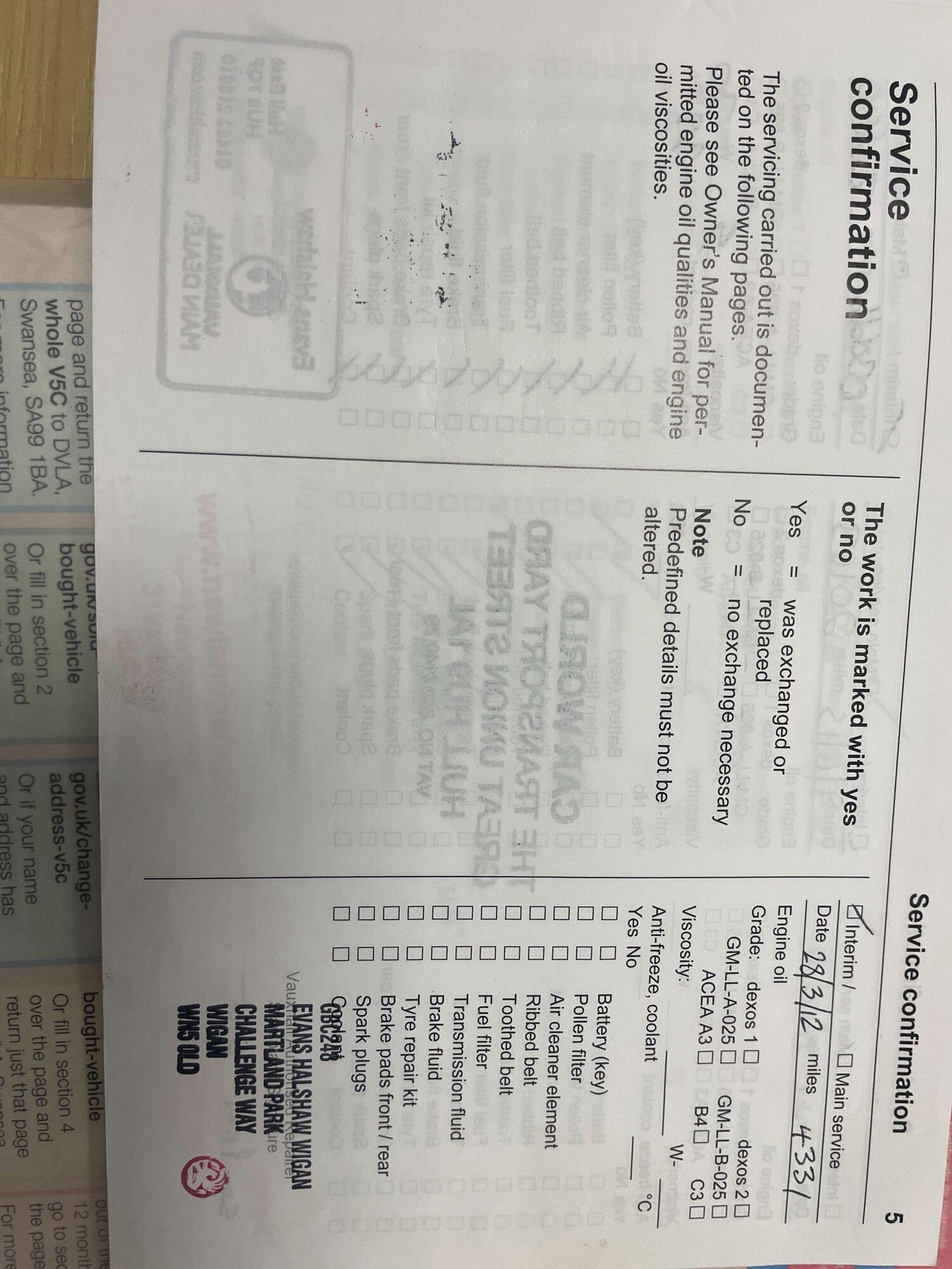 Used Vauxhall Zafira for sale - 77490022: Photo 17