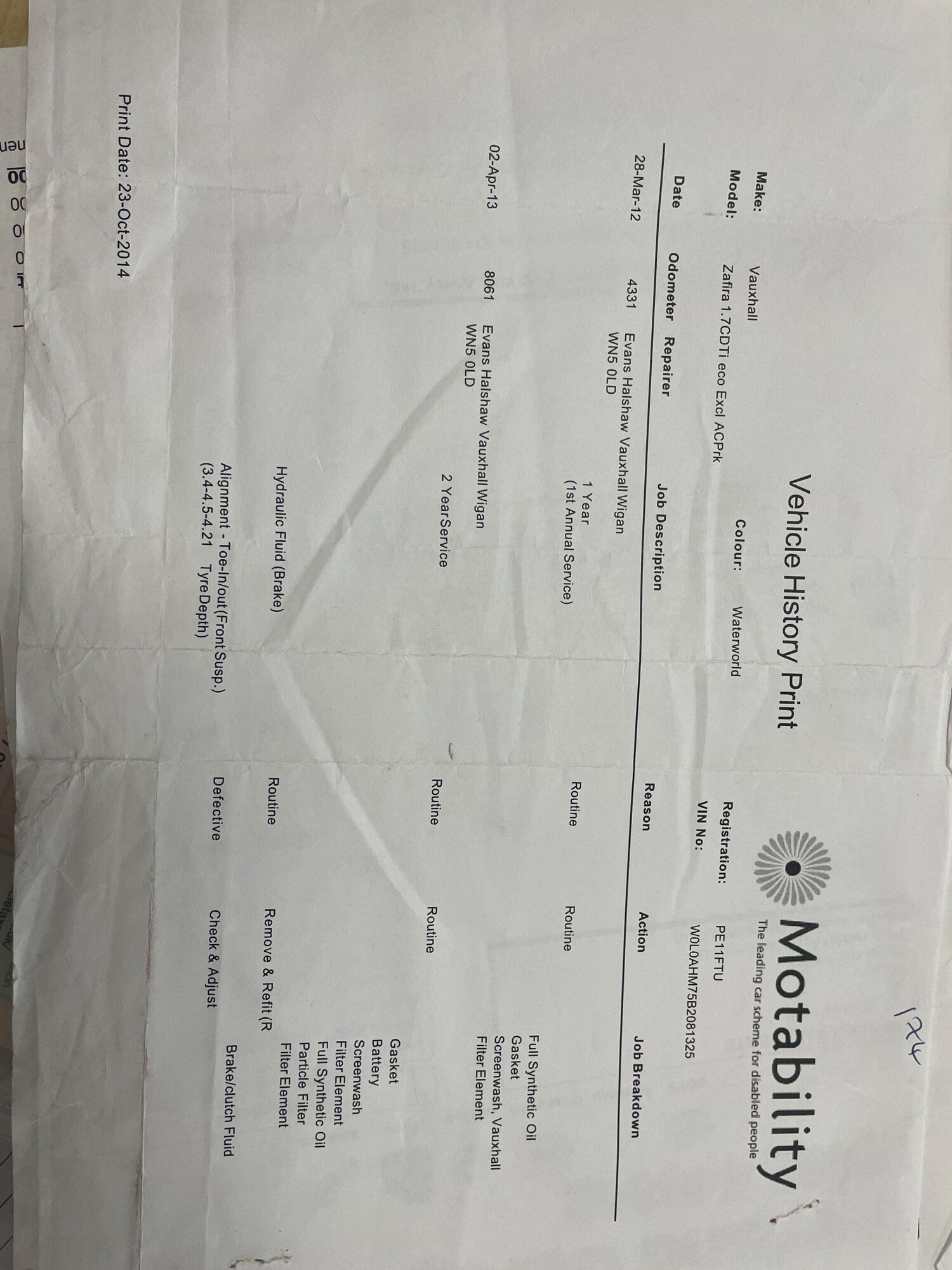 Used Vauxhall Zafira for sale - 77490022: Photo 22