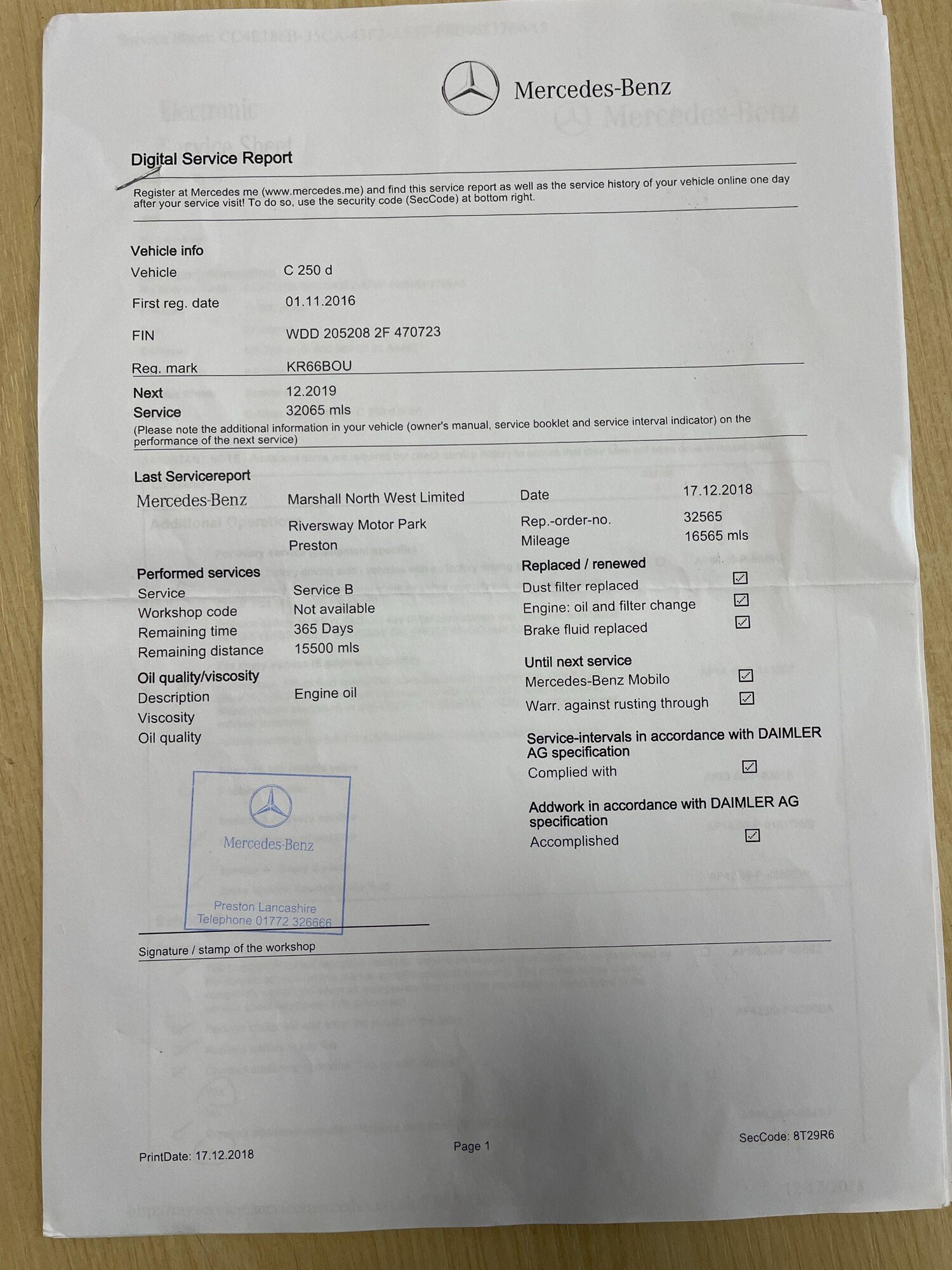 Used Mercedes-Benz C Class 2016 for sale - 77490016: Photo 17